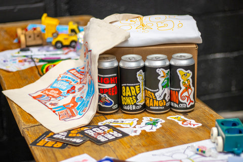 Dad Box Beers and Merch