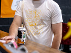 White Good Chem tshirt with yellow design on it