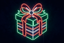 Christmas present neon